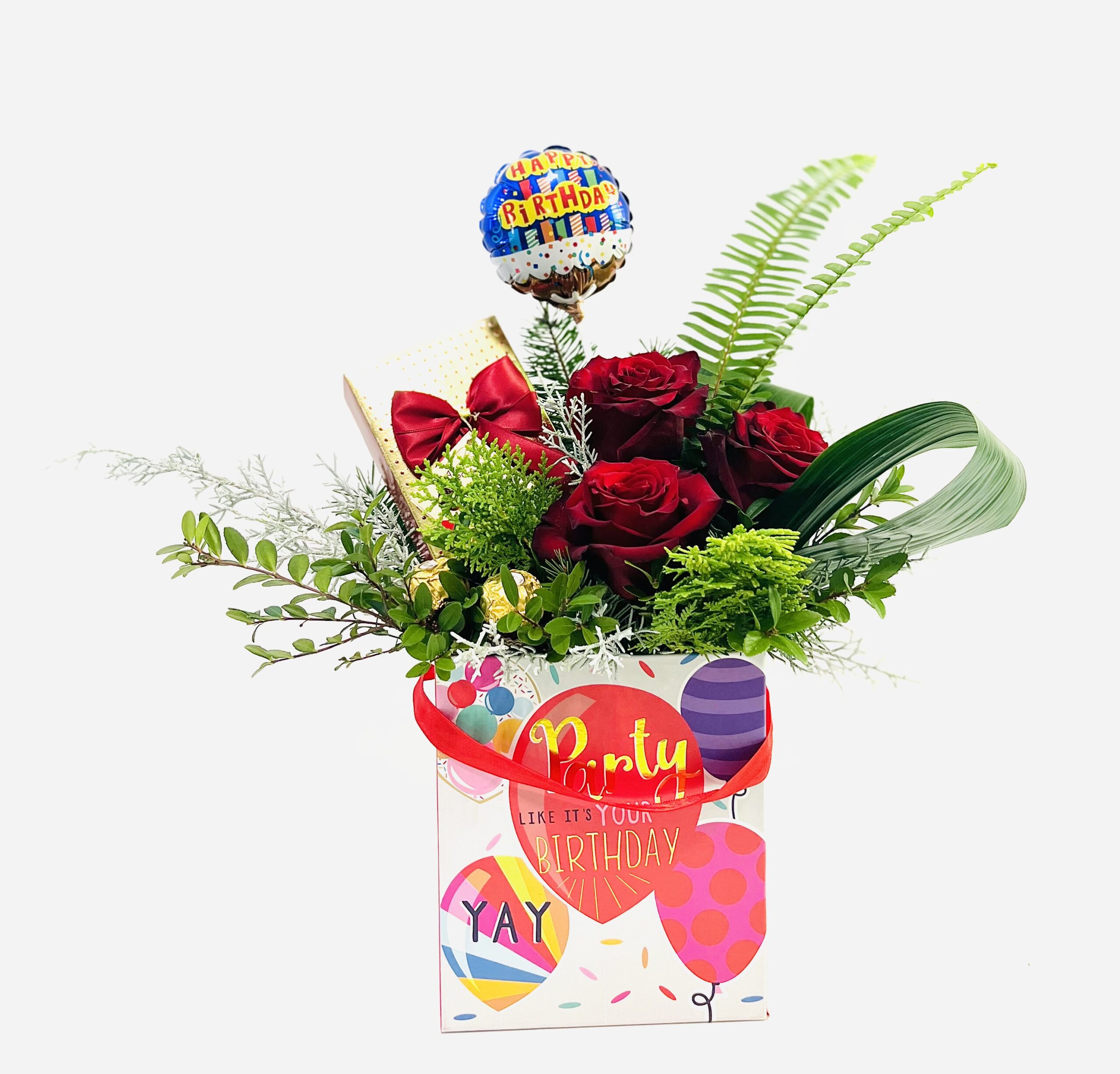 Birthday Flowers with Chocolate Bliss