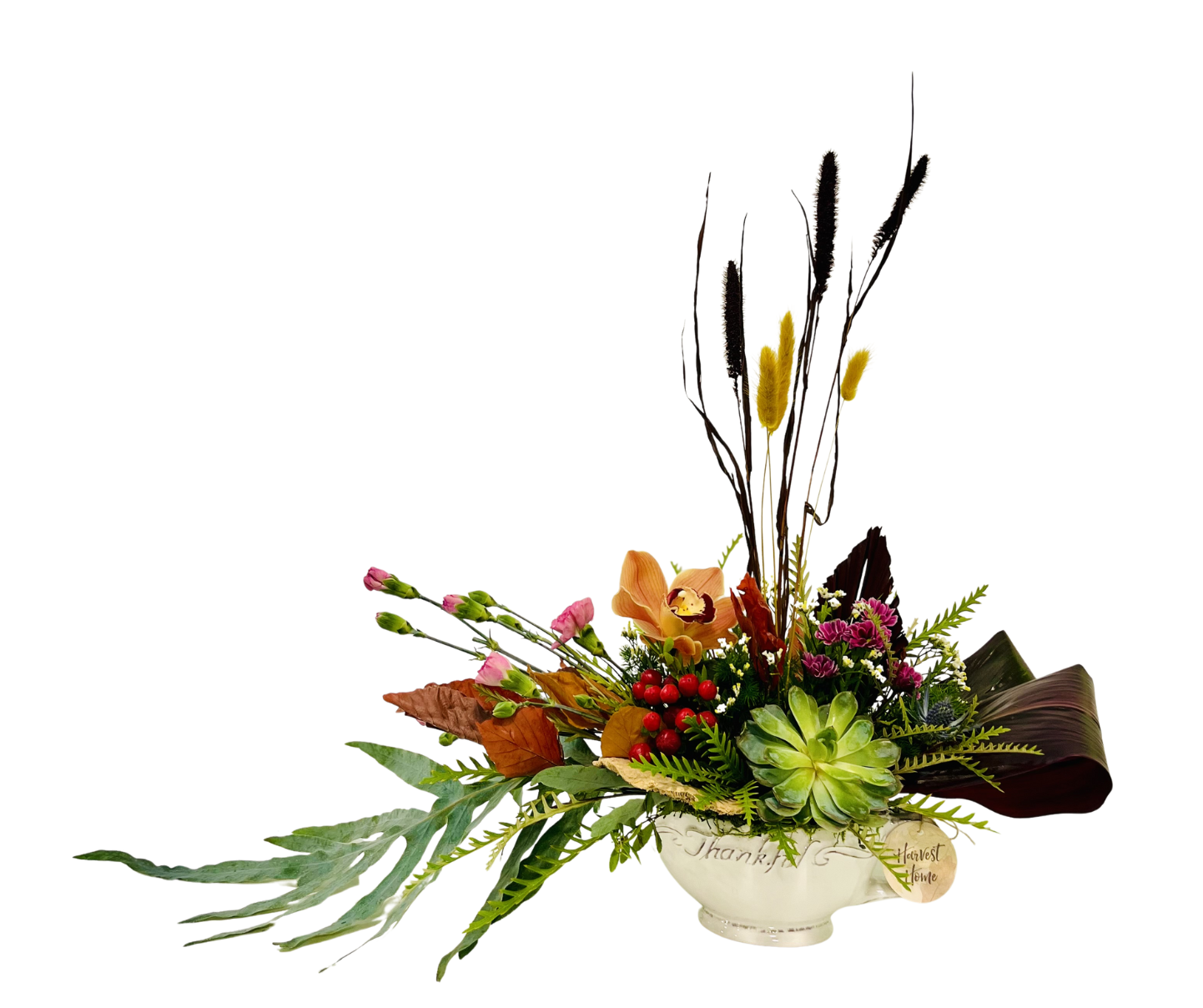 Blooming with Thanks ( in a Thankful Gravy Bowl)